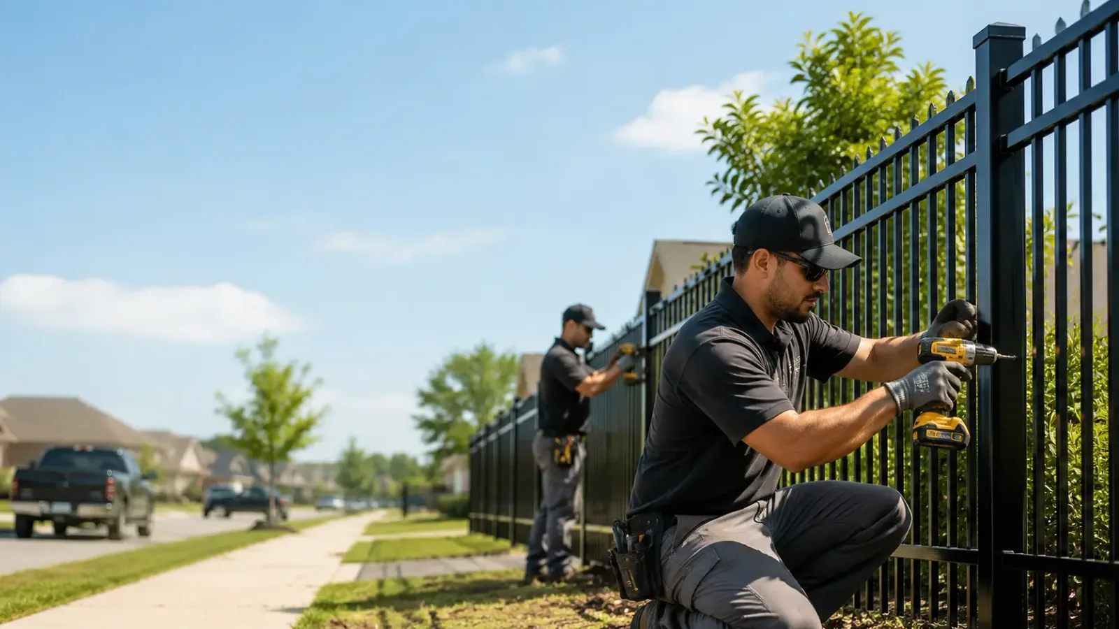 Metal Fence Installation in Ether, NC